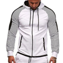 2021 Oversized Autumn And Winter New Vests Large Size Men's Contrast Stripes Color Matching Plus-Size Hoodies